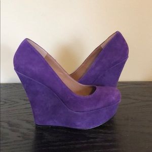 Steve Madden “pammyy” purple wedge heel